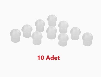 10'lu Kulaklık Yedek Ucu Şeffaf uc