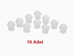 10'lu Kulaklık Yedek Ucu Şeffaf uc
