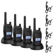 Baofeng E-88 Ekranlı PMR El telsizi 4'lü Set (kulaklıklı)