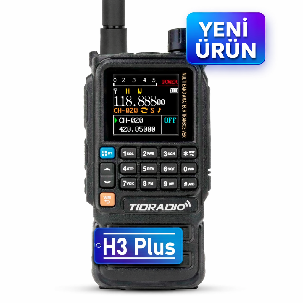 TID TD-H3 PLUS Amatör El telsizi Bluetooth
