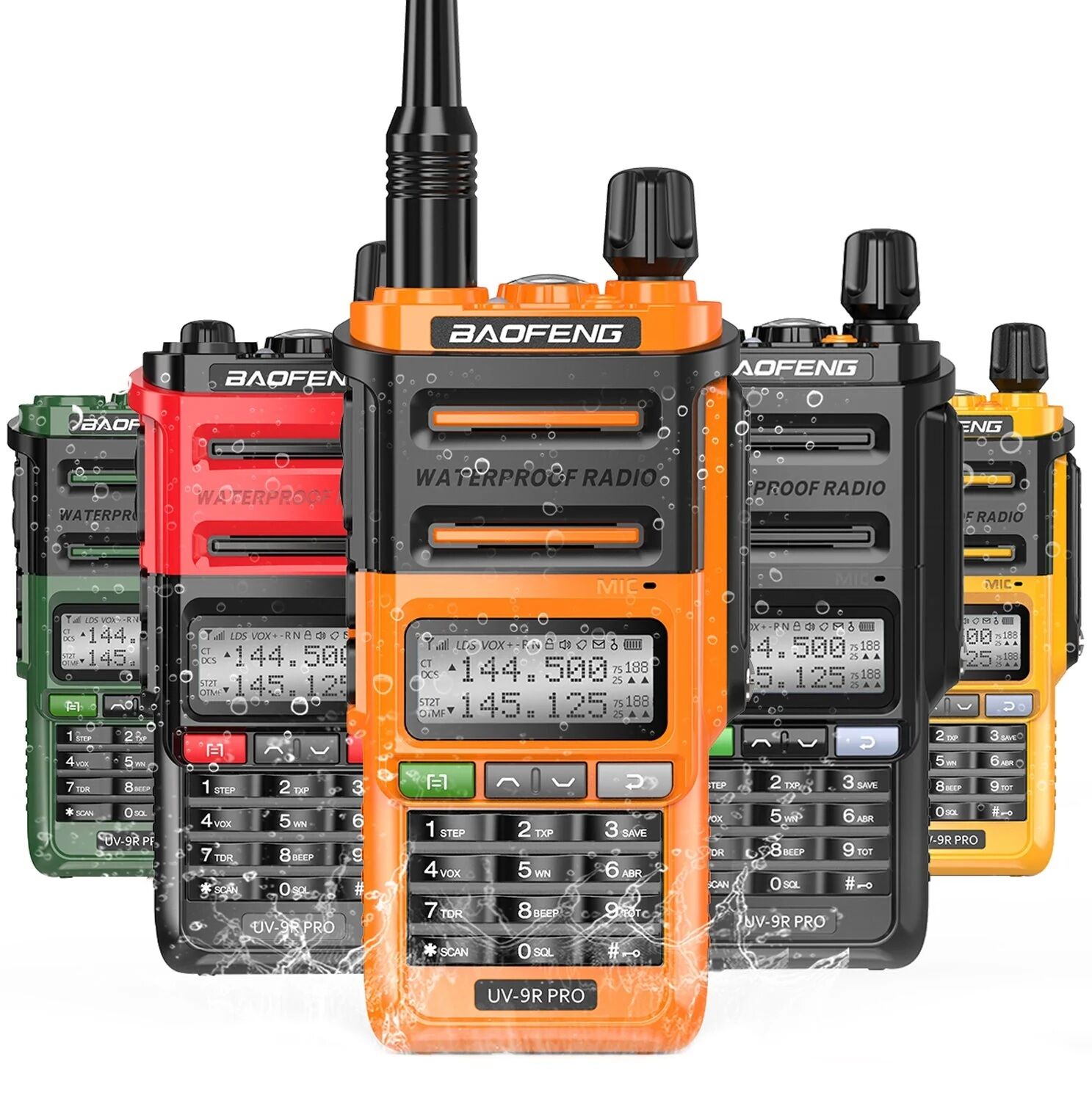 Baofeng UV9R PRO V2 Dual Band El telsizi (Type-C Bataryalı)