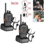 Baofeng BF-88E PMR Telsiz Seti (2’li) – Kulaklık Hediyeli | Lisans Gerektirmez