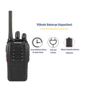 Baofeng BF-88E PMR Telsiz Seti (2’li) – Kulaklık Hediyeli | Lisans Gerektirmez