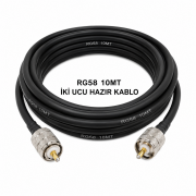 RG58 kablo iki ucu PL-259 konnektörlü