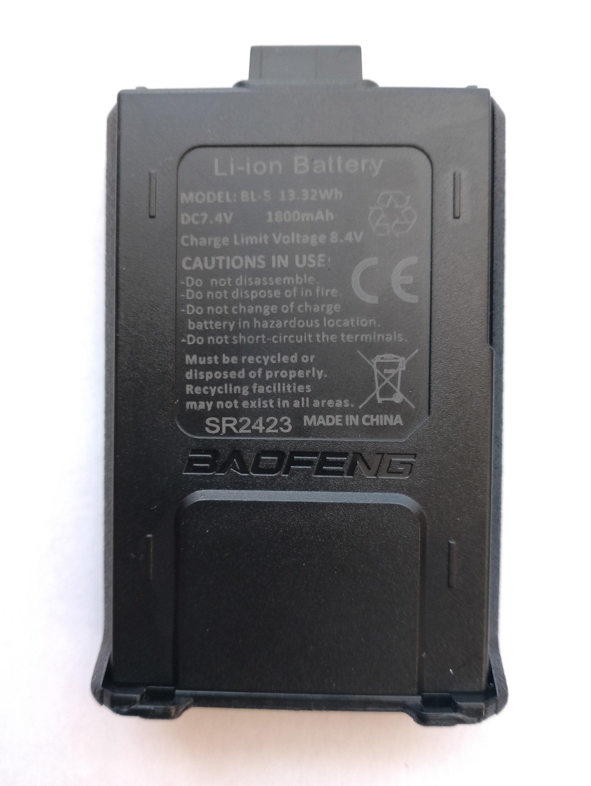 Baofeng BL-5 Batarya UV5R ve BF-F8