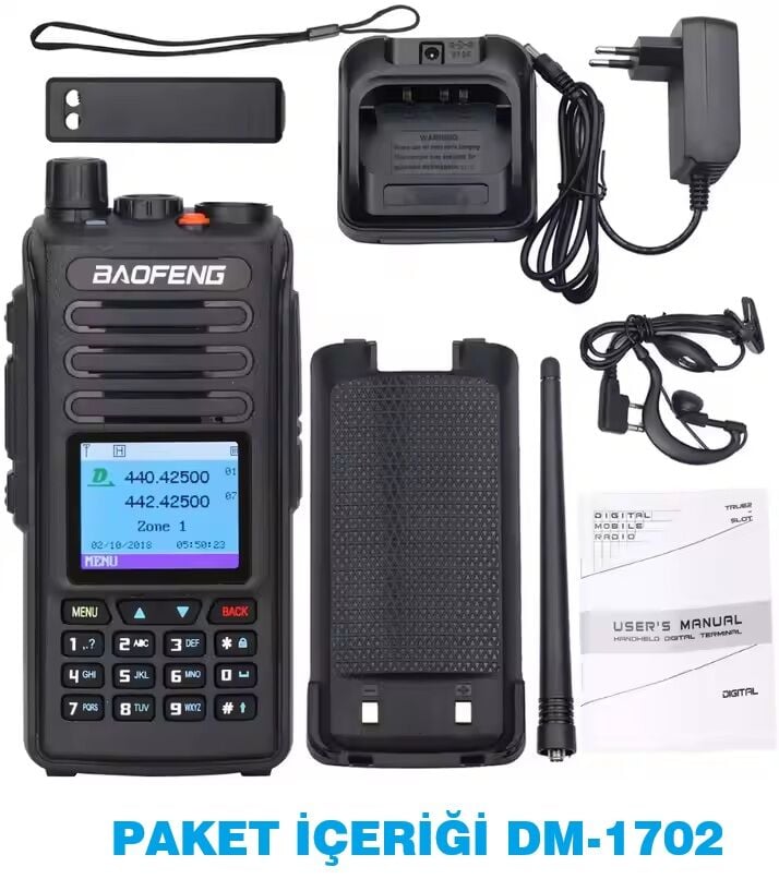 Baofeng DM-1702 DMR Dual Band El telsizi