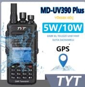 TYT MD-UV390 PLUS DMR EL TELSİZİ GPS'li 10Watt