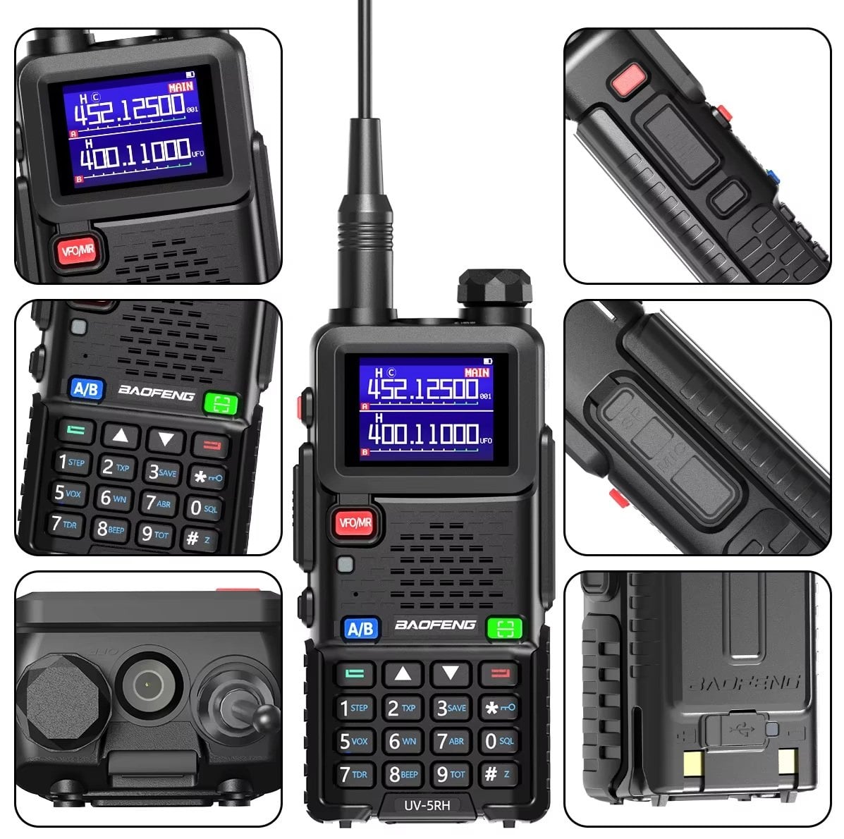 Baofeng 5RH 10watt Band El telsizi