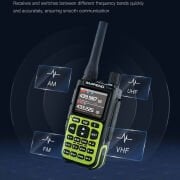 BAOFENG MİNİ-5  UHF/VHF Amatör El telsizi 2200mAh Type-C Bataryalı