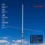 29/50/144/430 MHz Çok Bantlı Fiberglass Çatı Anteni