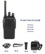 BAOFENG BF-88E PMR Telsiz 10'lu Set (Kulaklık dahil)