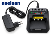 ASELSAN 3700 / 3715 / 3711 / ZAFER Serisi Şarj Yuvası + Adaptör