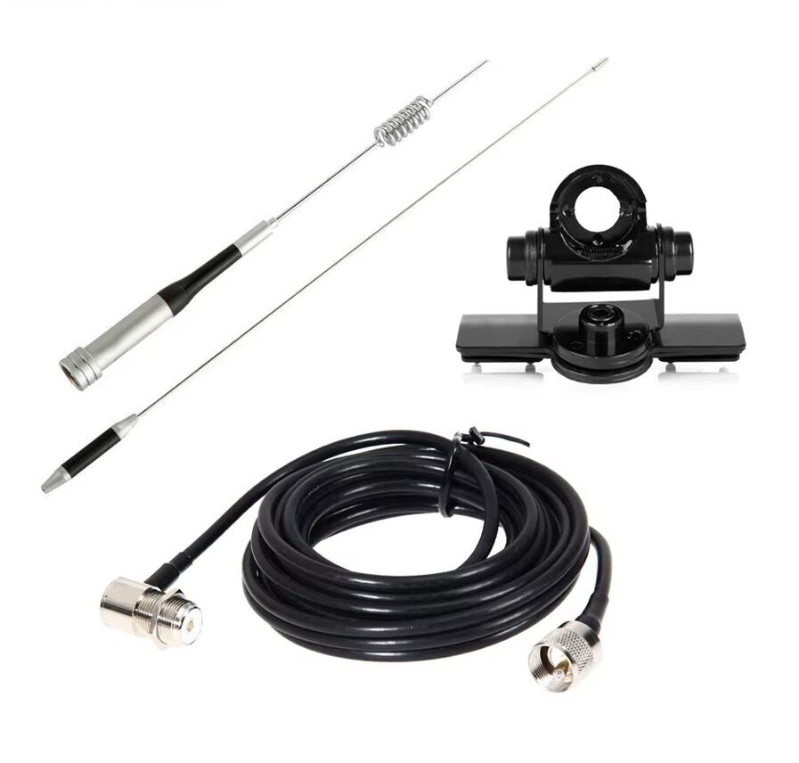SG-7200 Dual Band Araç Telsizi Anteni 5Mt Kablo + Gronda