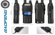 Baofeng UV82 UHF/VHF El telsizi 8W (Type-c Bataryalı) 3800mAh Bataryalı