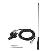 Dual Band VHF/UHF Esnek Antenli Ground’lı Araç Telsiz Anteni (Kablolu)