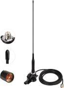 Dual Band VHF/UHF Esnek Antenli Ground’lı Araç Telsiz Anteni (Kablolu)