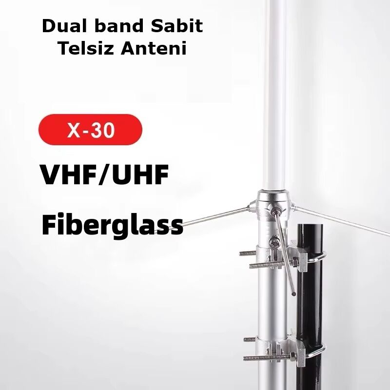 X30 Çatı Anteni UHF/VHF 130CM Sabit Telsiz Merkez Anteni