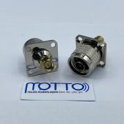 N Erkek – SMA Erkek 4 Delikli Panel Konnektör