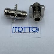 N Dişi Şase – N Dişi 4 Delikli Panel Konnektör