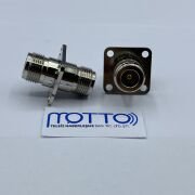 N Dişi Şase – N Dişi 4 Delikli Panel Konnektör