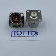 UHF Dişi (SO-239) Panel Tip Flanşlı Konnektör – 4 Delik