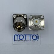 UHF ERKEK Tip Dişi Panel Tip Flanşlı Konnektör (4 Delik)