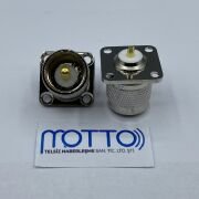 UHF ERKEK Tip Dişi Panel Tip Flanşlı Konnektör (4 Delik)