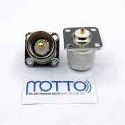 UHF ERKEK Tip Dişi Panel Tip Flanşlı Konnektör (4 Delik)