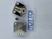 RG316 Uyumlu UHF SO239 Dişi 4 Delikli Panel Konnektör