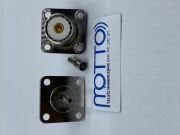 RG316 Uyumlu UHF SO239 Dişi 4 Delikli Panel Konnektör