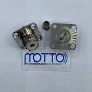 RG58 Uyumlu UHF SO239 Dişi 4 Delikli Panel Konnektör