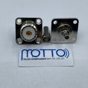 RG58 Uyumlu UHF SO239 Dişi 4 Delikli Panel Konnektör