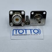 RG58 Uyumlu UHF SO239 Dişi 4 Delikli Panel Konnektör