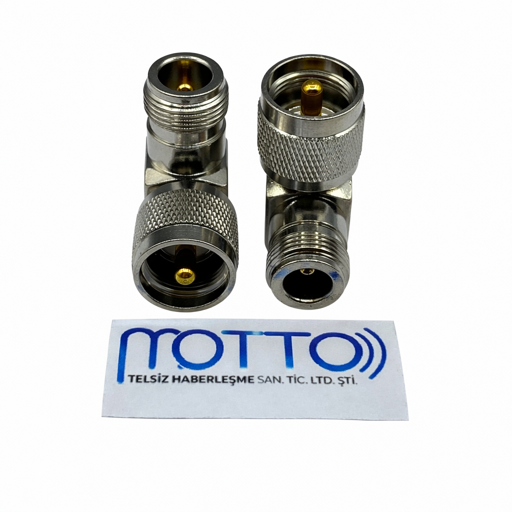 UHF Erkek – N Dişi 90° RF Konnektör