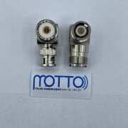 BNC Erkek SL16 – UHF Dişi Sağ Açılı 90° RF Konnektör