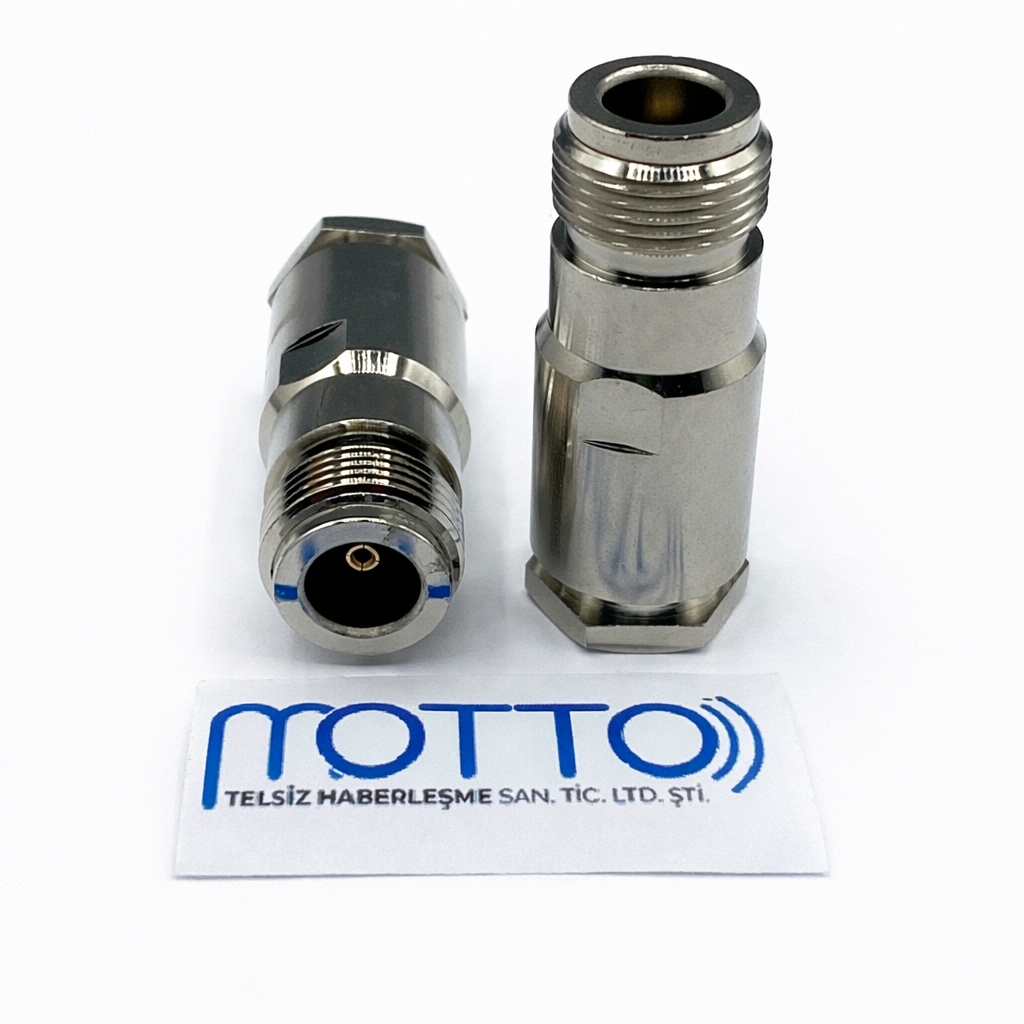 RG213 Uyumlu N Tipi Konnektör (Sıkmalı / Vidalı)