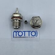 RG316 Uyumlu N Tipi Dişi Konnektör (Panel Tip – Sıkmalı)