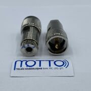 RG58 Uyumlu Erkek Konnektör (Sıkmalı / Vidalı Tip)