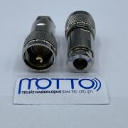 RG6 Uyumlu Erkek Konnektör (Sıkmalı / Vidalı Tip)