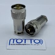 RG6 Uyumlu Erkek Konnektör (Sıkmalı / Vidalı Tip)