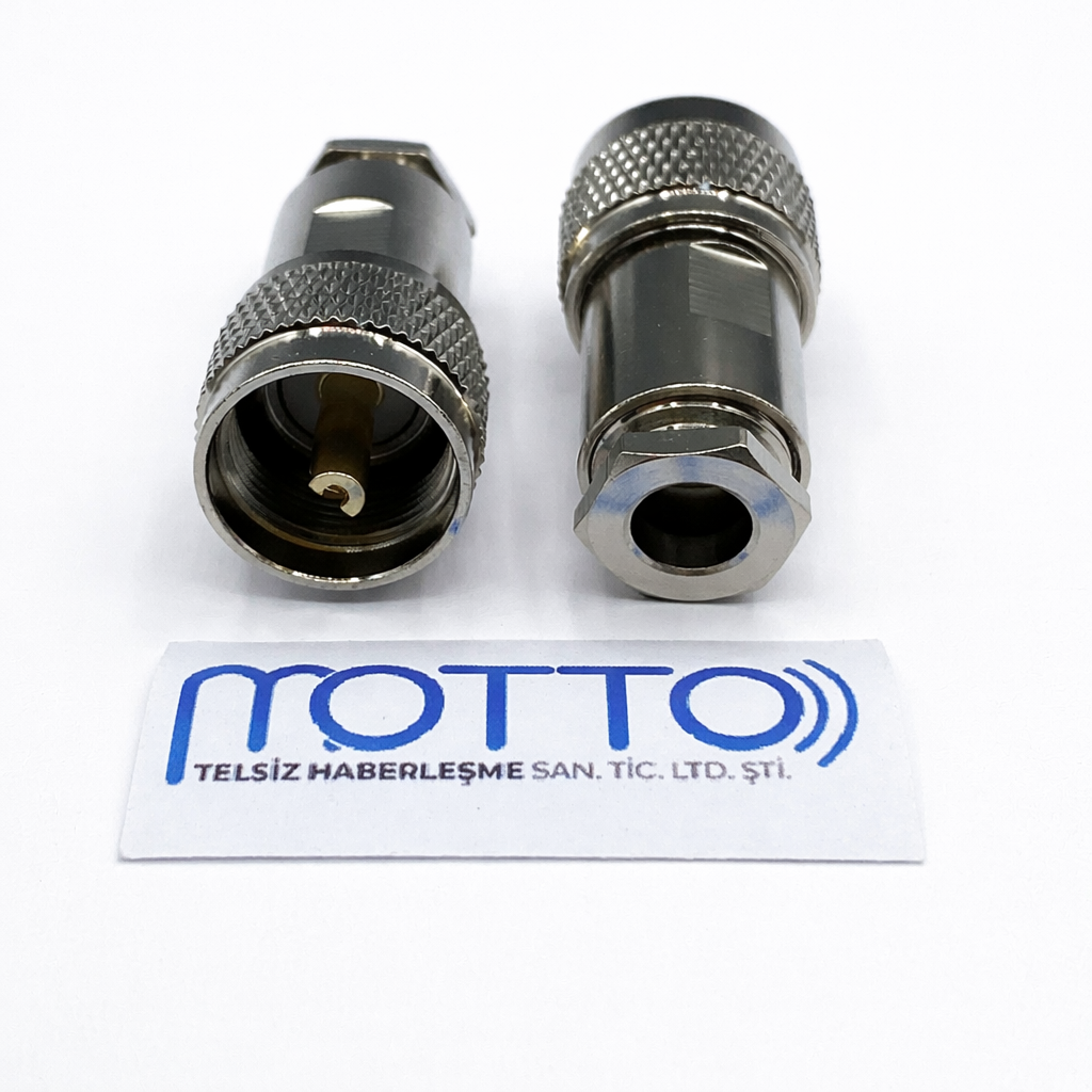 RG6 Uyumlu Erkek Konnektör (Sıkmalı / Vidalı Tip)