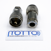 RG6 Uyumlu Erkek Konnektör (Sıkmalı / Vidalı Tip)